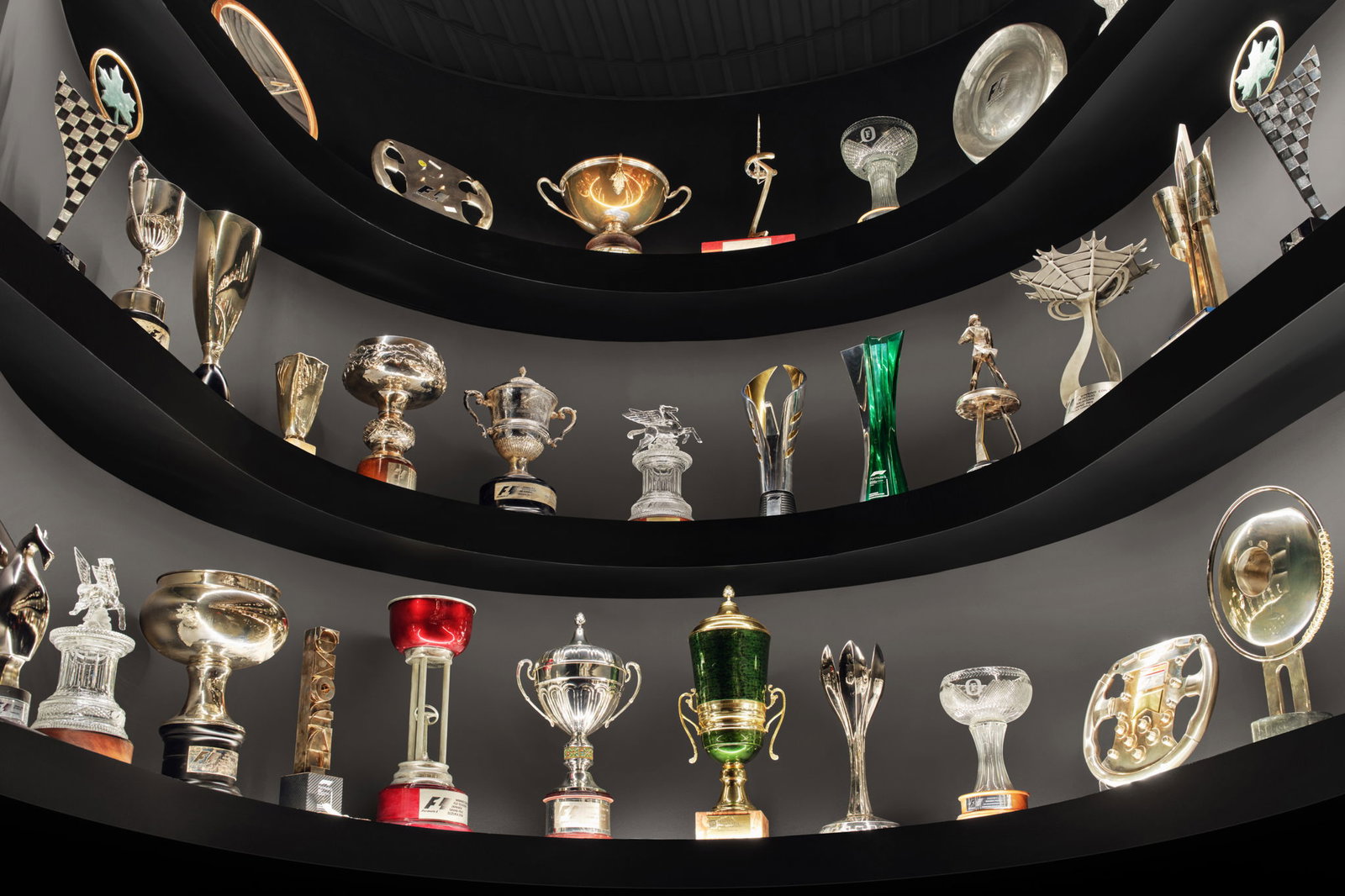Trophies in Ferrari's Salle della Vittorie